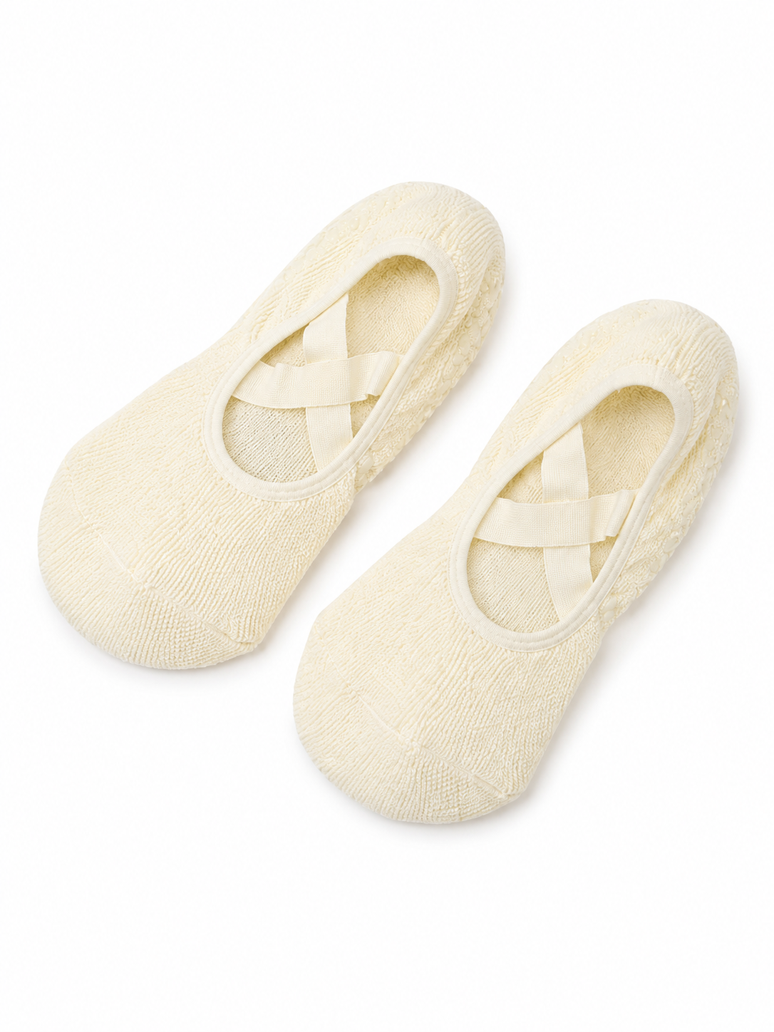 Non-Slip Pilates Barre Grip Socks with Cross Straps