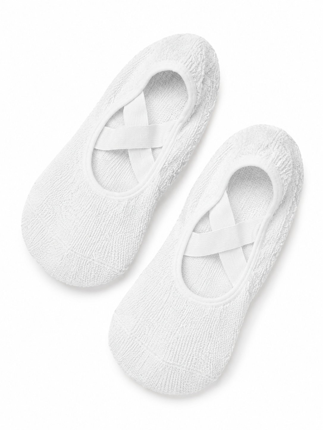 Non-Slip Pilates Barre Grip Socks with Cross Straps