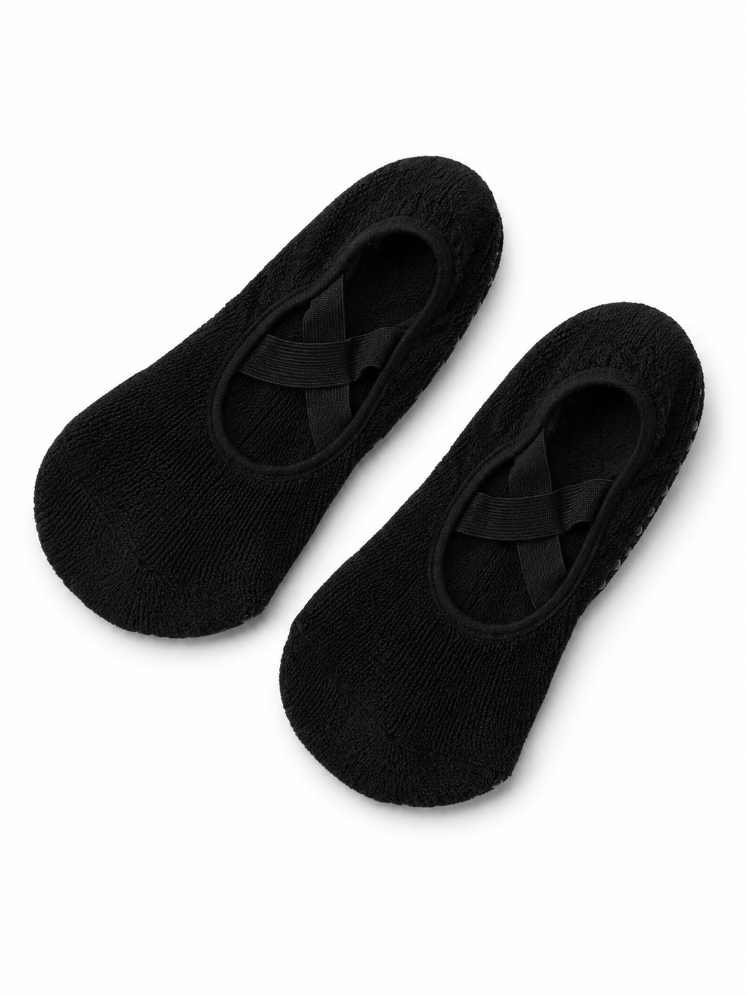 Non-Slip Pilates Barre Grip Socks with Cross Straps
