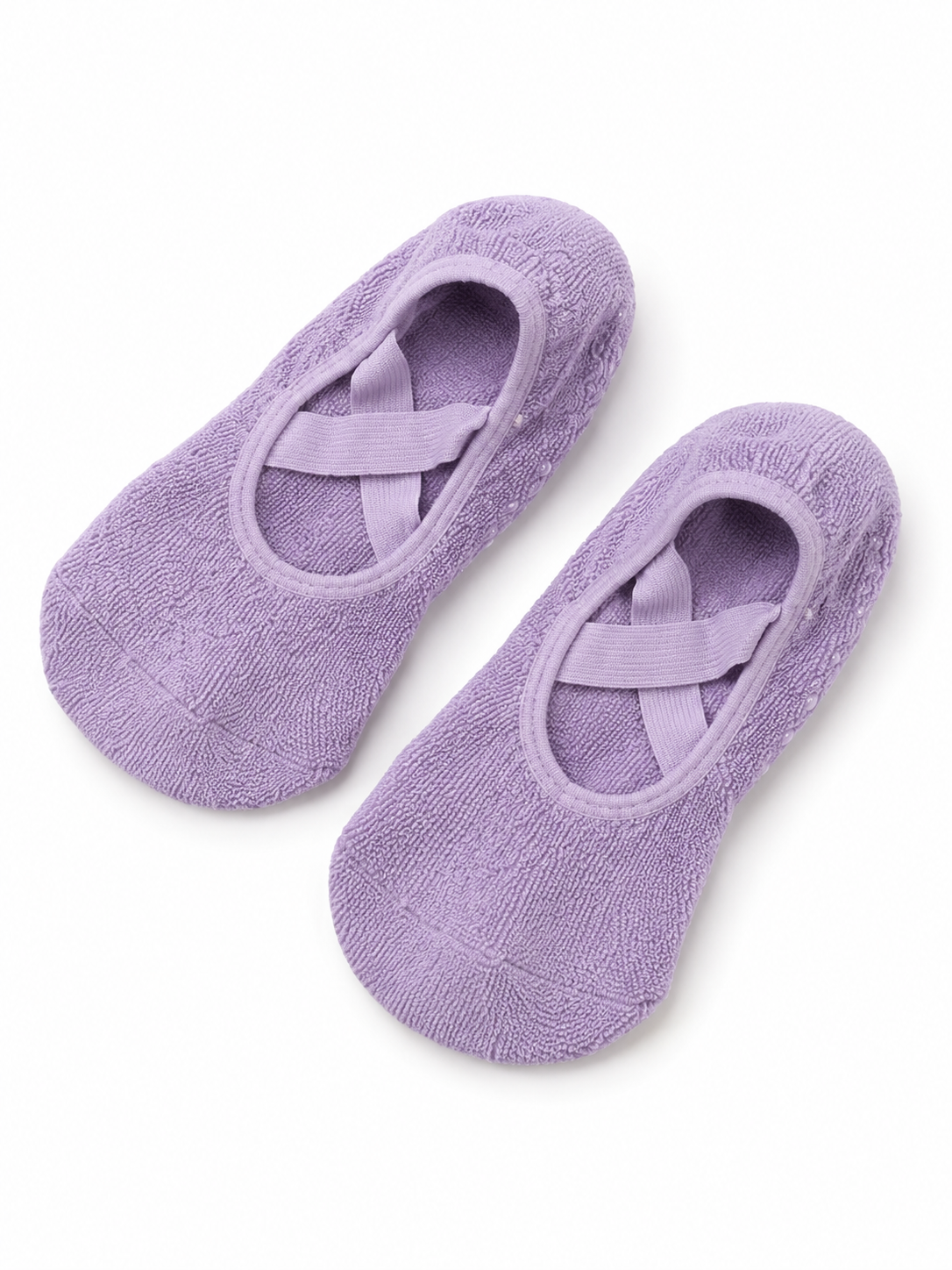 Non-Slip Pilates Barre Grip Socks with Cross Straps
